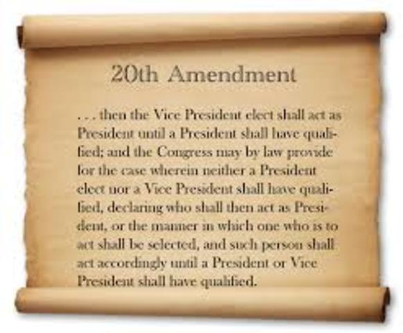 20th amendment