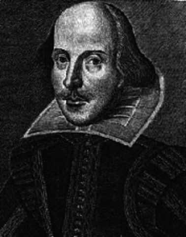 William Shakespeare, the bard of avon, is born