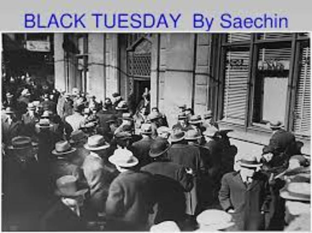Stock Market Crash "Black Tuesday"