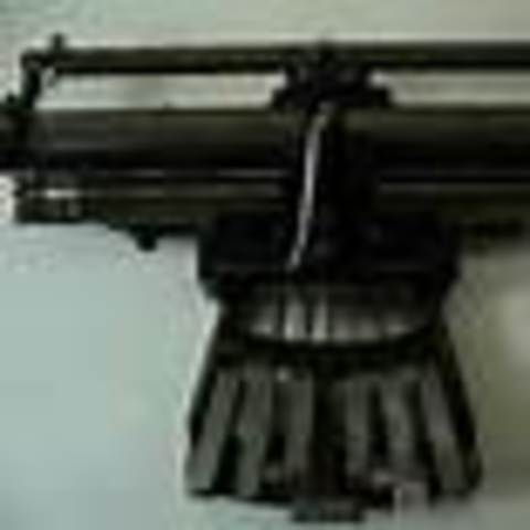 máquina de escibir para ciegos