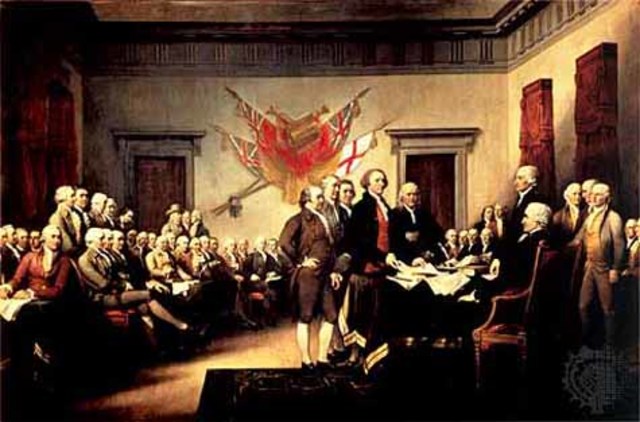 The United States gains independence from Great Britian