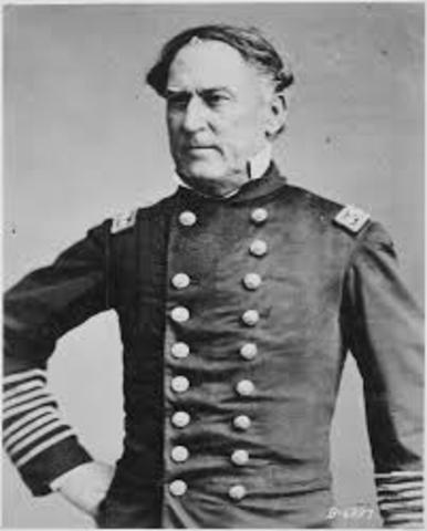 David Farragut and the Union Navy captures the seaport of New Orleans.