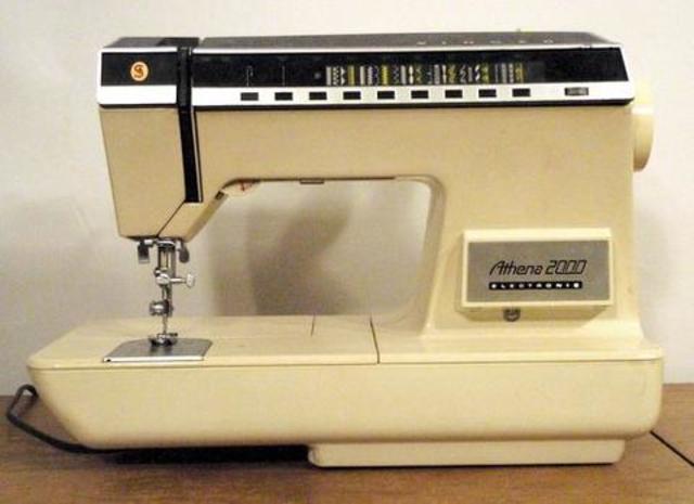 First electronic sewing machine