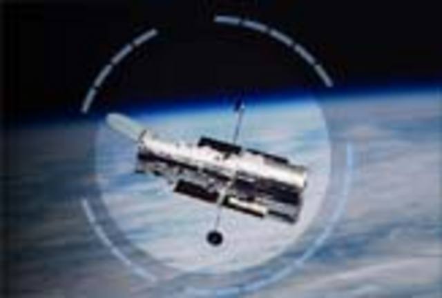 Hubble Space telescope launched