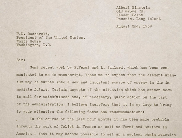 Einstein–Szilárd letter