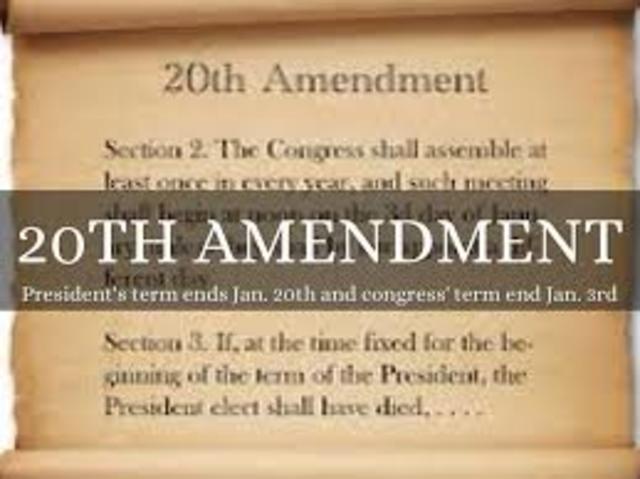 20th Amendment