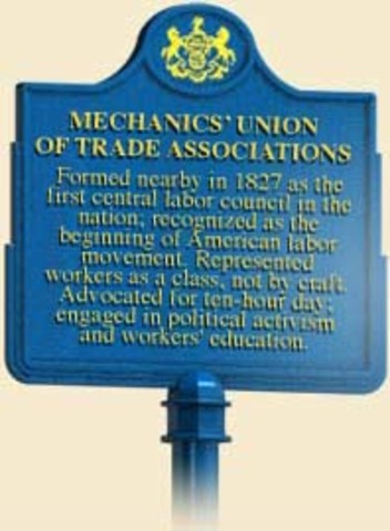 Formation of the Mechanics’ Union of Trade Associations in Philadelphia