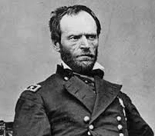 General William T. Sherman Finishes his march.