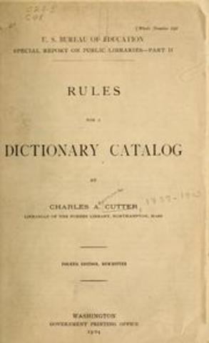 Rules for a dictionary catalog
