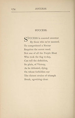 "Success is counted sweetest"