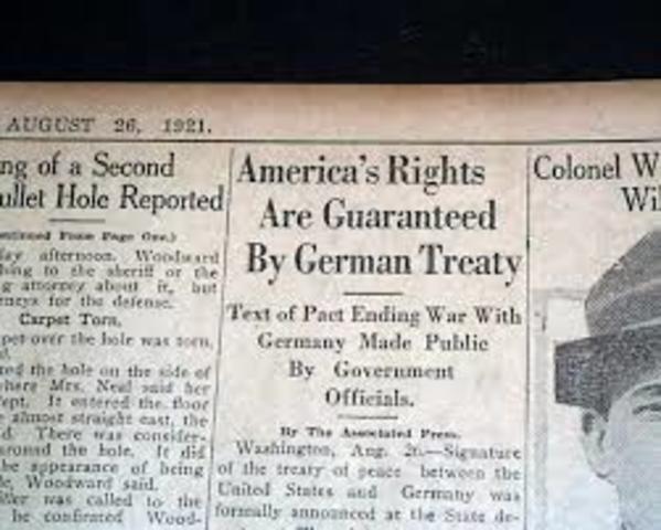 U.S and German Peace Treaty