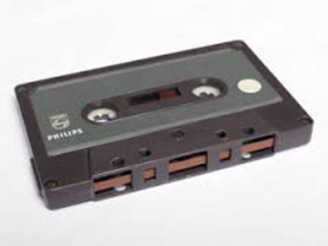 Phillips introduced the audio cassette tape