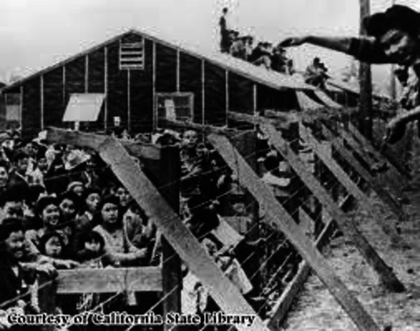 Relocation of Japanese Americans to camp