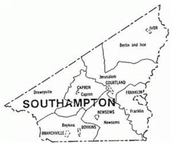 Moved to Southampton Virginia