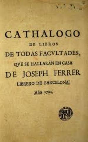 CATALOGO MÁS ANTIGUO