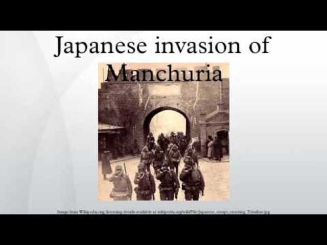Japanese invasion of Manchuria