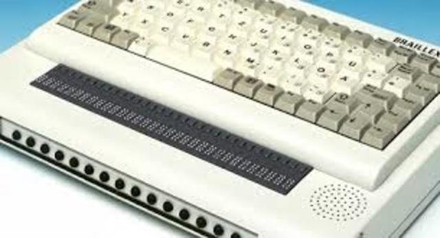 Maquina de escribir para ciegos