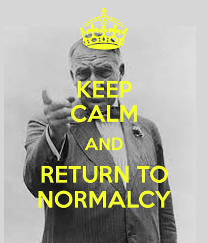 Warren G. Harding's "Return to Normalcy"