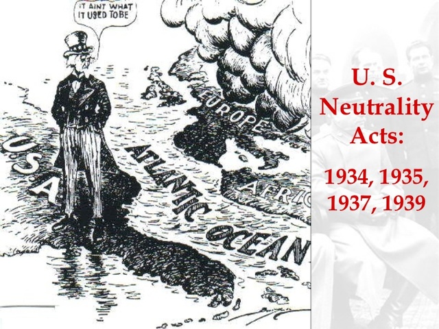 Neutrality Acts passed in the Us