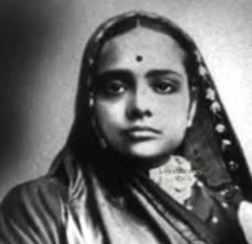 Married to Kasturba Makharji.
