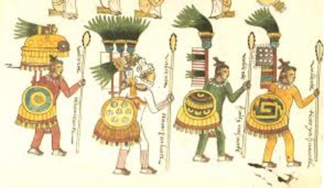 Los aztecas salen de Aztlán