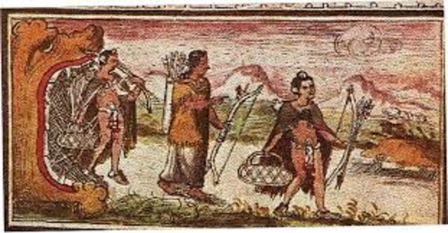 Los Aztecas salen de Aztlán