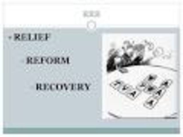 "Relief, Recovery, Reform"