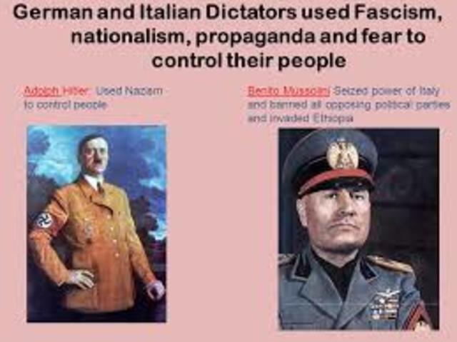 Mussolini and the Fascists come into power in Italy