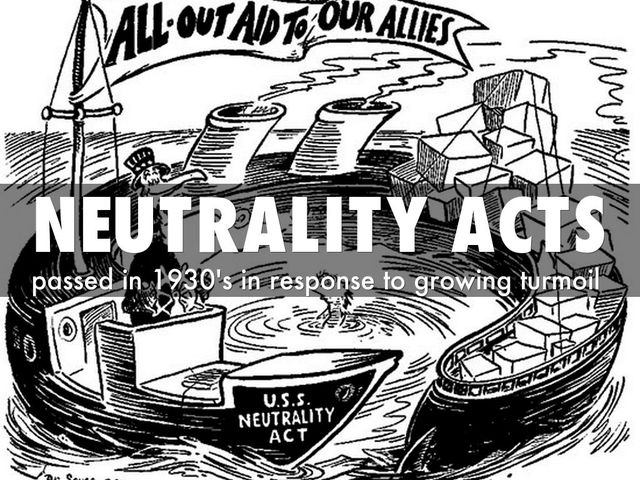 Neutrality Acts passed in the U.S.