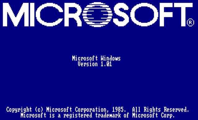 Creación de Windows 1.0