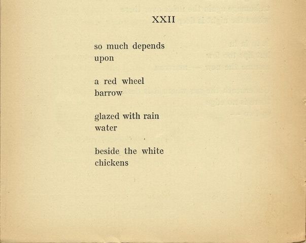 "The Red Wheekbarrow"