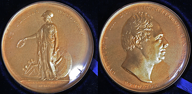 Awarded Royal Geographical Society Founder's Medal