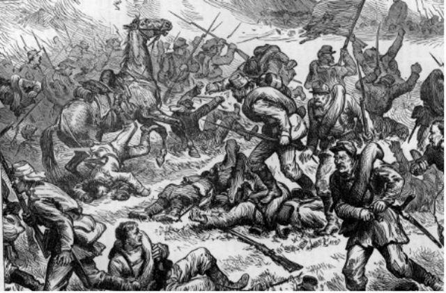 Russian troops defeat the Uzbeks