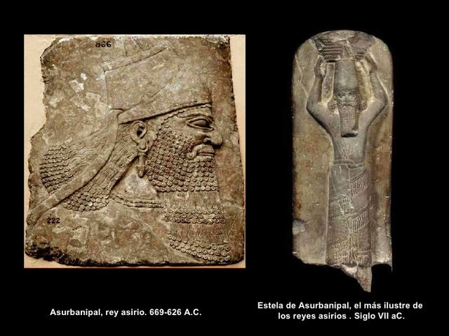 REY ASIRIO ASURBANIPAL SIGLO VII A.D