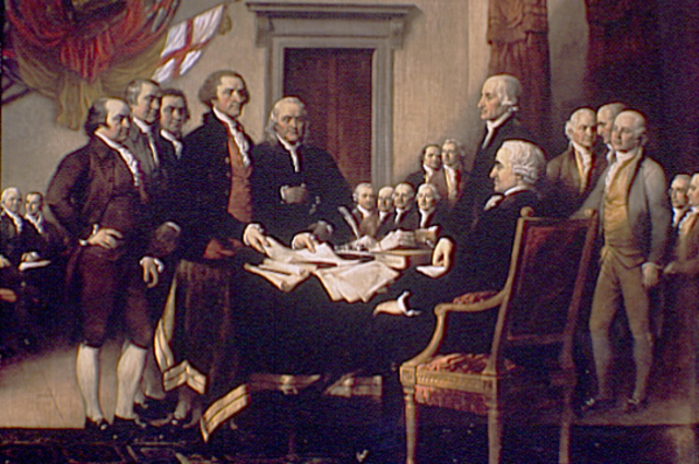 U.S. declares independence