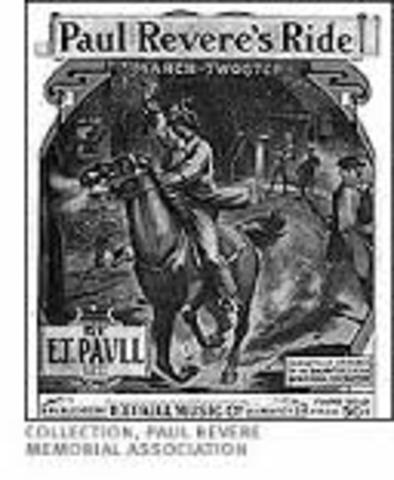 paul revere warns of the british attack