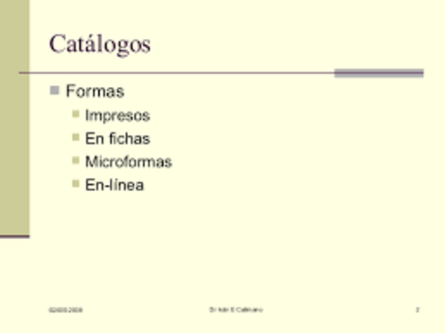 REGLAS CLASIFICADAS DE CATALOGACIÓN