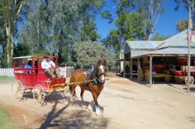The party pauses at Swan Hill