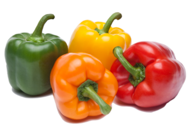 harvest for sweet peppers
