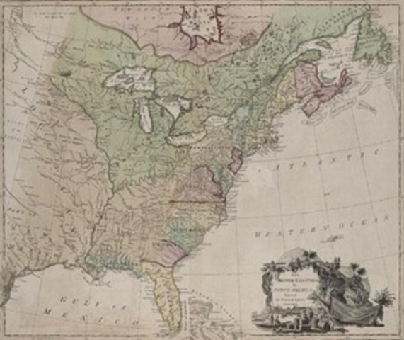 L'Amérique du Nord après la guerre de Sept Ans.