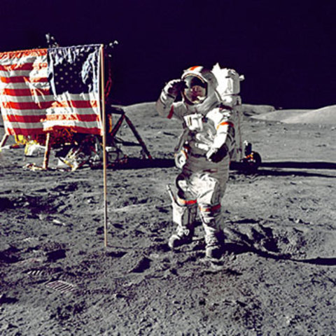Neil Armstrong Lands on the Moon