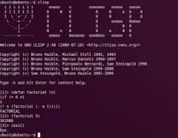 Creación del lenguaje LISP