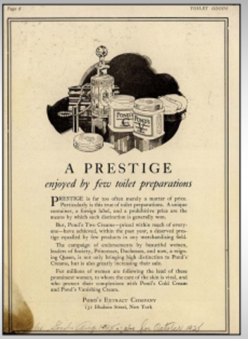 John E. Powers crea la mercadotecnia aspiracional alenfatizar en los anuncios el estilo, elegancia, lujo yconfort de los productos