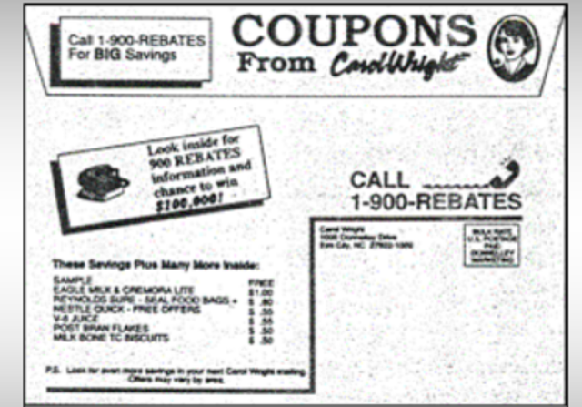 Los cupones promocionales se usan por primera vez paraapoyar el lanzamiento de una cadena de tabaquerías