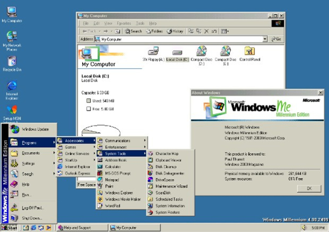 Windows ME- 2000