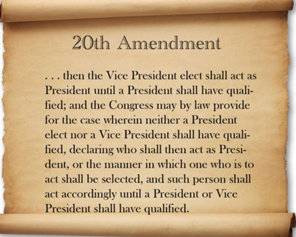 20th Amendment