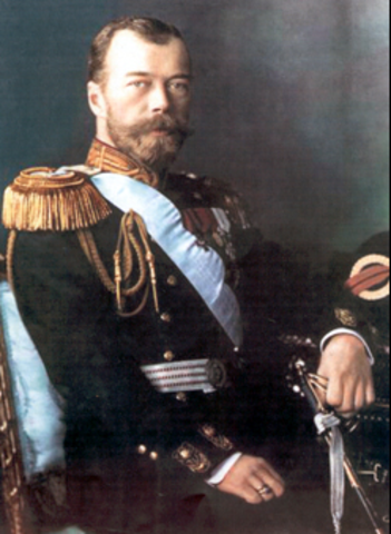 Czar Nicholas II abdicates the throne
