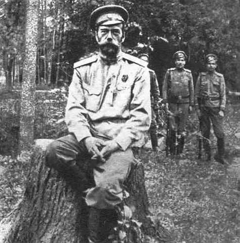 Nicholas II Abticates the Throne