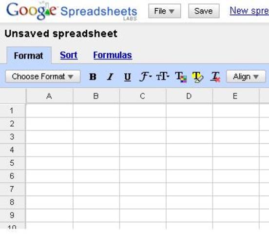 First electronic spreadsheet