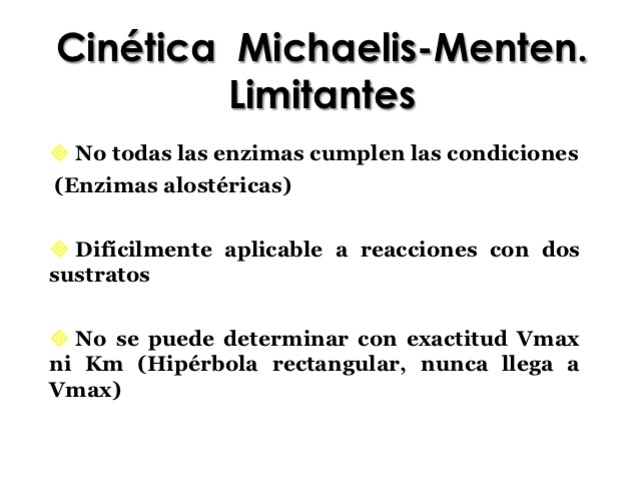 Michaelis y Menten